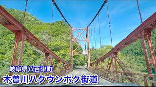 [車載動画] 結構狭い岐阜県道353号線で旅足橋へ