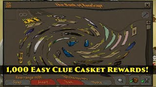 Loot From 1000 Easy Clue Scrolls Caskets