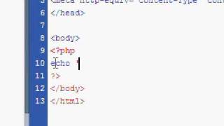PHP Tutorial 1 - The Basics