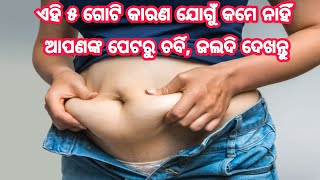 ଏହି ୫ ଗୋଟି ମୁଖ୍ୟ କାରଣ ଯୋଗୁଁ ଆପଣ ଯେତେ ଚେଷ୍ଟା କଲେବି କମେ ନାହିଁ ଓଜନ! ଜଲଦି ଦେଖନ୍ତୁ କଣ ସେଗୁଡିକ