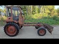 tractor t 16m with snowblade walkaround and test drive