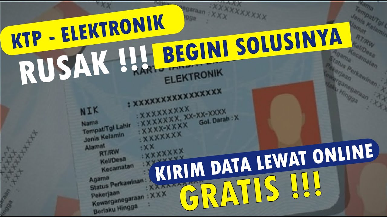 Cara Mengganti Ktp Elektronik Yang Rusak - YouTube