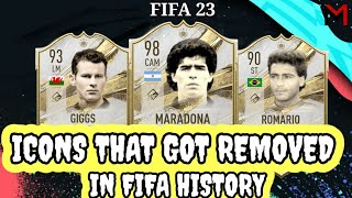 ICONS THAT GOT REMOVED IN FIFA HISTORY