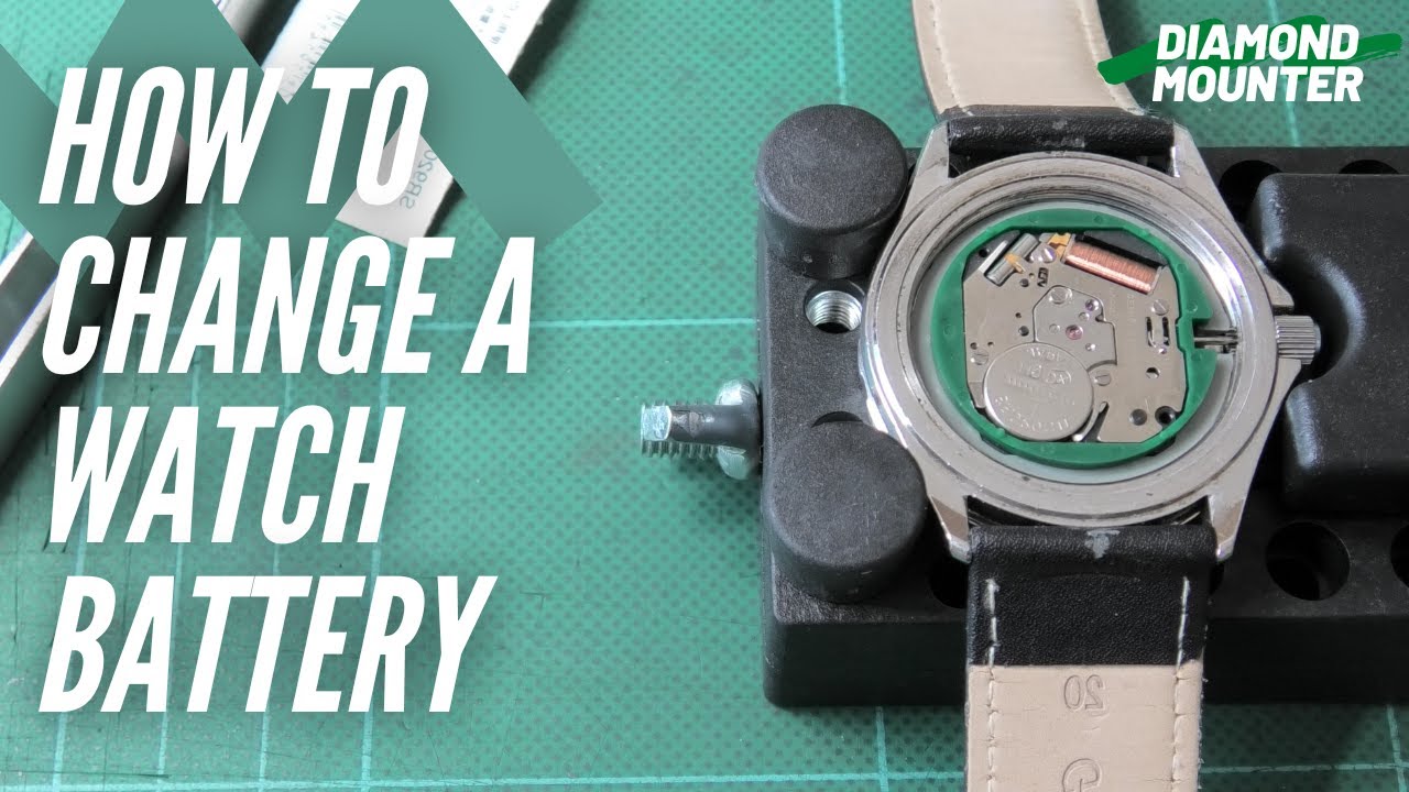 How To Change A Watch Battery - YouTube