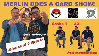 MERLIN DOES A CARD SHOW AT DIAMOND 9 SPORTS WITH THE LA HOBBYIST AND LA CARD CLUB