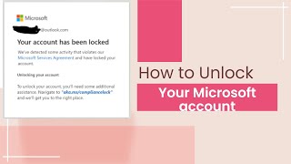 How to Unlock your Microsoft account? #2023 #fixed #lockedaccount #microsoft #account #unlock