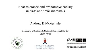 Heat tolerance and evaporative cooling capacity in birds \u0026 small mammals