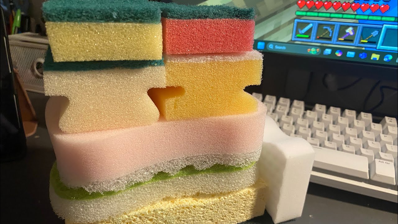 Sponge Ripping Scratching Brushing Asmr рџ µрџ ѕ Youtube