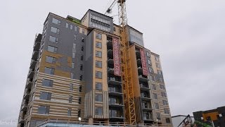 Visite de chantier de la tour à condos Origine