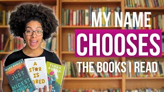 My name chooses the books I read | reading vlog 📖