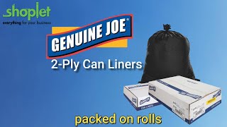 Genuine Joe 2-Ply Can Liners | Extra Large Size