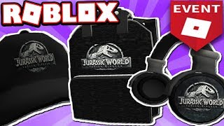 Event Glitch 2018 How To Get Jurassic World Headphones Cap Backpack Roblox Creator Challenge - how to get jurassic world headphones in roblox 2019