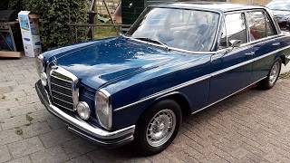 Mercedes 200d w115 start and walkaround