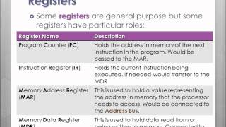 Higher Computing - Processor Structure