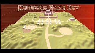 Mediocre game dev log. (Episode 35): Finished the shape of the Castle /fixed the terrain