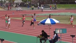 2017 04 16 ３．４地区地区別記録会　男子２００ｍ　細川