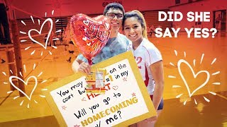 WILL SHE SAY YES TO HOMECOMING? | HOMECOMING PROPOSAL