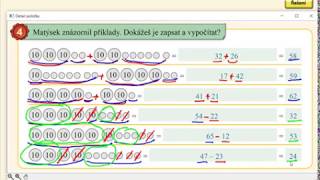 Pamětné počítání do 100, MATÝSKOVA MATEMATIKA 5. DÍL - POČÍTÁNÍ DO STA, str. 61, cv.4