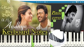 Oh My Aadhya Song Keyboard Notes (piano cover) | Devi Sri Prasad | Sharwanand | Rashmika Mandanna