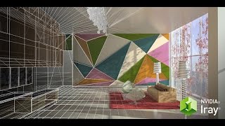 Room lighting with NVIDIA Iray