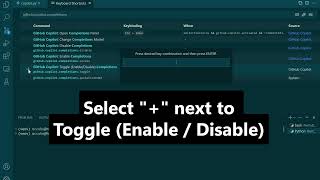 Enable/Disable Github Copilot quickly