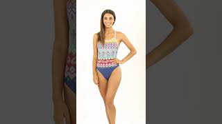 Sporti Granny Sweater Gingerbread Mermaid Micro Back One Piece Swimsuit | SwimOutlet.com