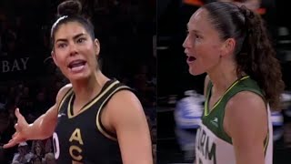Heated Exchange, Sue Bird Shoved By Kelsey Plum In Game 1, Semifinals | WNBA Playoffs #seattlestorm