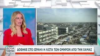 Δόθηκε στο Ισραήλ η λίστα των ομήρων από την Χαμάς | Οι Δεκατιανοί | 19/01/2025