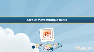 How to select and move items with PowerPoint 2007?