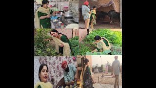 My morning Routine||ਐਨੀ ਕੌੜ ਮੱਝ ਦੀ ਕੱਢੀ ਧਾਰ||Village life of punjab||by Punjabi cooking and Punjabi