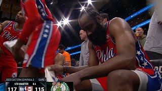 HARDEN YELLS AT TEAMMATES "SHUT THE HELL UP! ITS JUS ONE GAME! Y'ALL TRIPPIN"