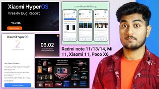 Xiaomi HyperOs 2.0 India Update, HyperOs 2 Bugs, Ai Features, Playstore update, Redmi note 11/12/13,