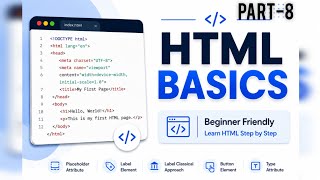 HTML Forms: Placeholder, Label & Button 🔥| Basic to Advance | Web development #develpment #coding