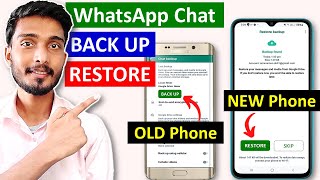 How to Backup & Restore WhatsApp message | How to Transfer WhatsApp Chat from Old phone to New phone