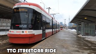 TTC Route 511 Streetcar Ride From Exhibition Loop To Bathurst Station