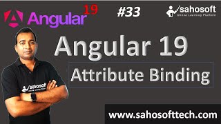 Attribute binding in Angular 19 | Data Binding in angular | Angular 19 Tutorials in Hindi