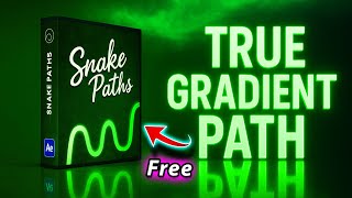 FINALLY True Gradient Stroke Along a Path Easy & Free After Effects Tutorial No Plugins Download No