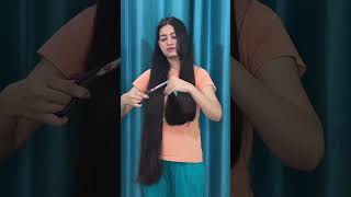 How I Trim My Long Hair #shorts #youtubeshorts