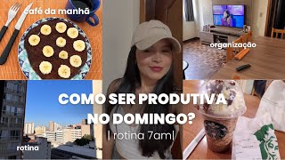 Como ser PRODUTIVA no DOMINGO | rotina 7 am | hábitos, foco, produtividade, leitura…