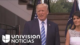 Trump: “No descartamos la opción militar” con Venezuela