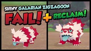 LIVE Shiny Galarian Zigzagoon FAIL + RECLAIM Using the BRILLIANT METHOD!!!