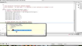 JAVA ARRAYLIST CONTAINS METHOD EXAMPLE DEMO