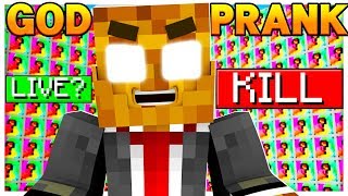 LITERALLY THE FUNNIEST MINECRAFT GOD PRANK EVER! - TROLLING ON MINECRAFT LUCKY BLOCK WALLS