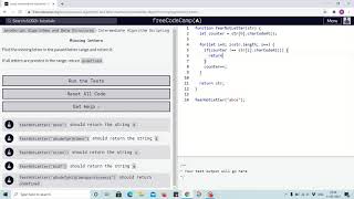 Challenge 9 - missing letters - freecodecamp