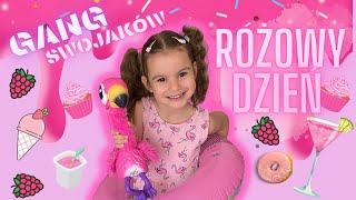 Mój różowy dzień💕🎀 24h jem tylko różowe jedzenie🍇 Challenge z Gangiem Swojaków🌸