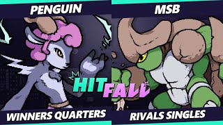 Hitfall 2023 - Penguin (Absa, Ori, Elliana) Vs. MSB (Kragg, Sylvanos) Rivals of Aether - RoA