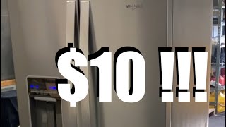 $10 whirlpool refrigerator at Menards??? Can’t believe it, easy repair