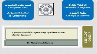 Parallel Programming: Synchronization - Barrier Construct