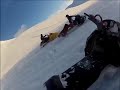 la avalancha de nieve pilla a esta gente