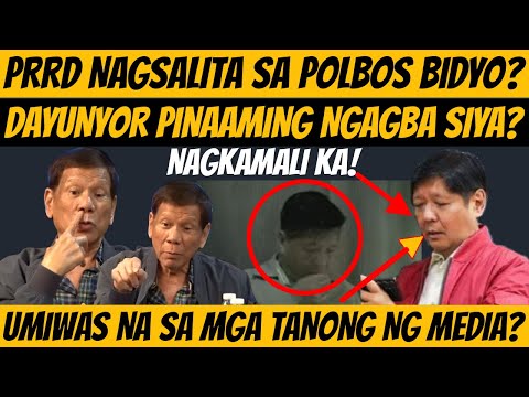 HETO NA! PRRD NAGSALITA NA TUNGKOL SA POLBORON B!DYO? DAYUNYOR DAPAT UMAMING NGAGBA? #dds #duterte